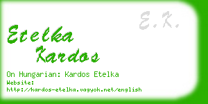 etelka kardos business card